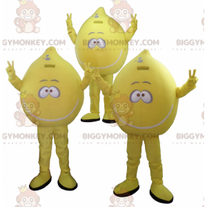 Set of 3 mascot BIGGYMONKEY™s of yellow lemons – Biggymonkey.com